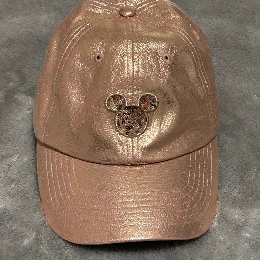 Disney Shiny Rose Gold Kids Hat